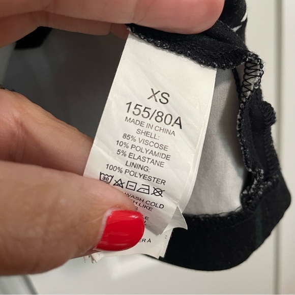 Kate Spade Black Dress Floral Bell Sleeve Size XS - Picture 4 of 8